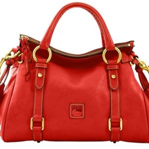 Dooney & Bourke Red Leather Florentine Satchel